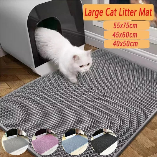 CleanStep Haven: The Advanced Waterproof Double-Layer Litter Box